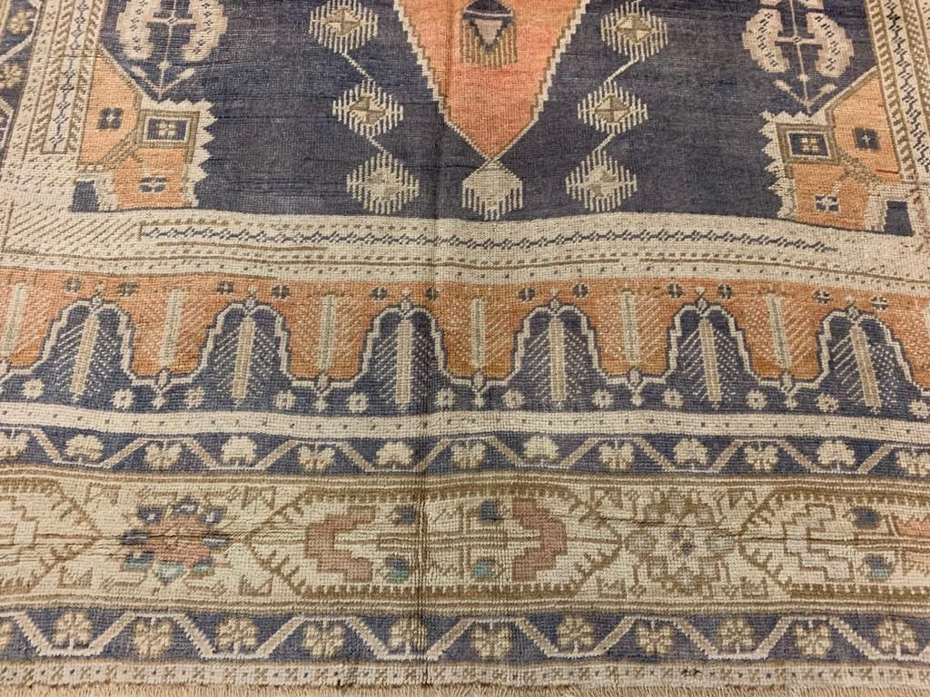 6x12 Orange and Purple Turkish Tribal Runner