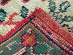 4x5 Red and Green Turkish Tribal Rug