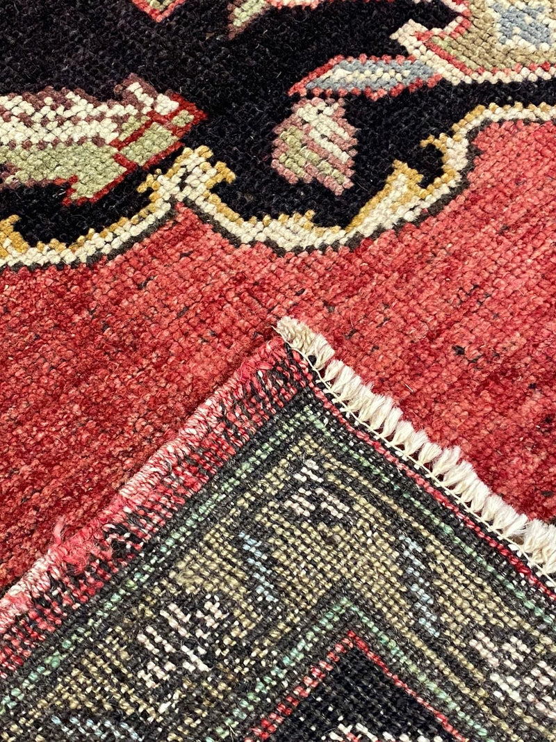5x11 Red and Black Turkish Tribal Runner