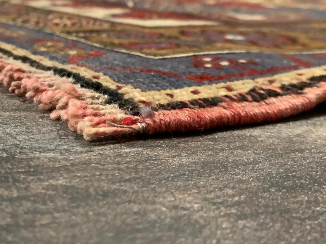 3x5 Red and Green Turkish Tribal Rug
