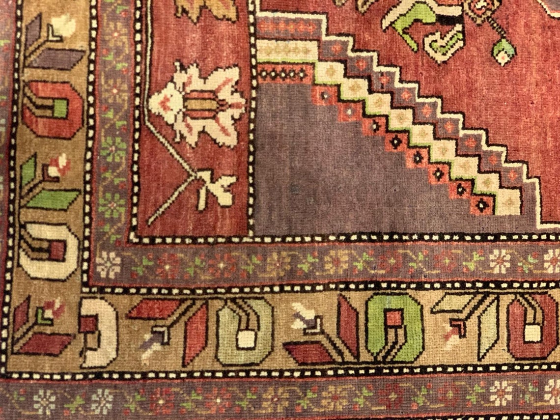 5x9 Red and Beige Kazak Tribal Rug