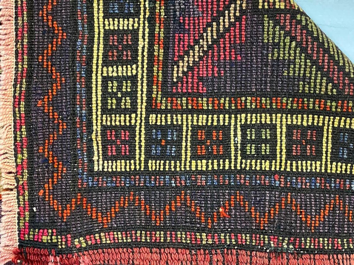 5x7 Red and Purple Turkish Tribal Rug