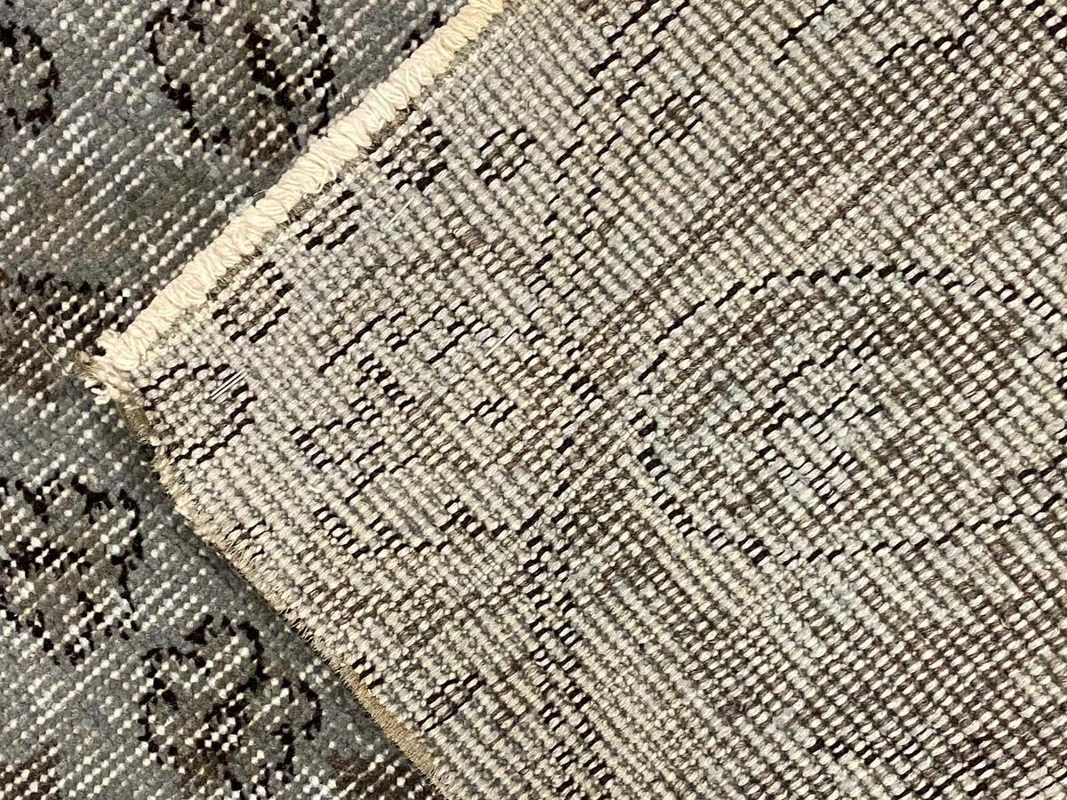 6x8 Gray Turkish Overdyed Rug