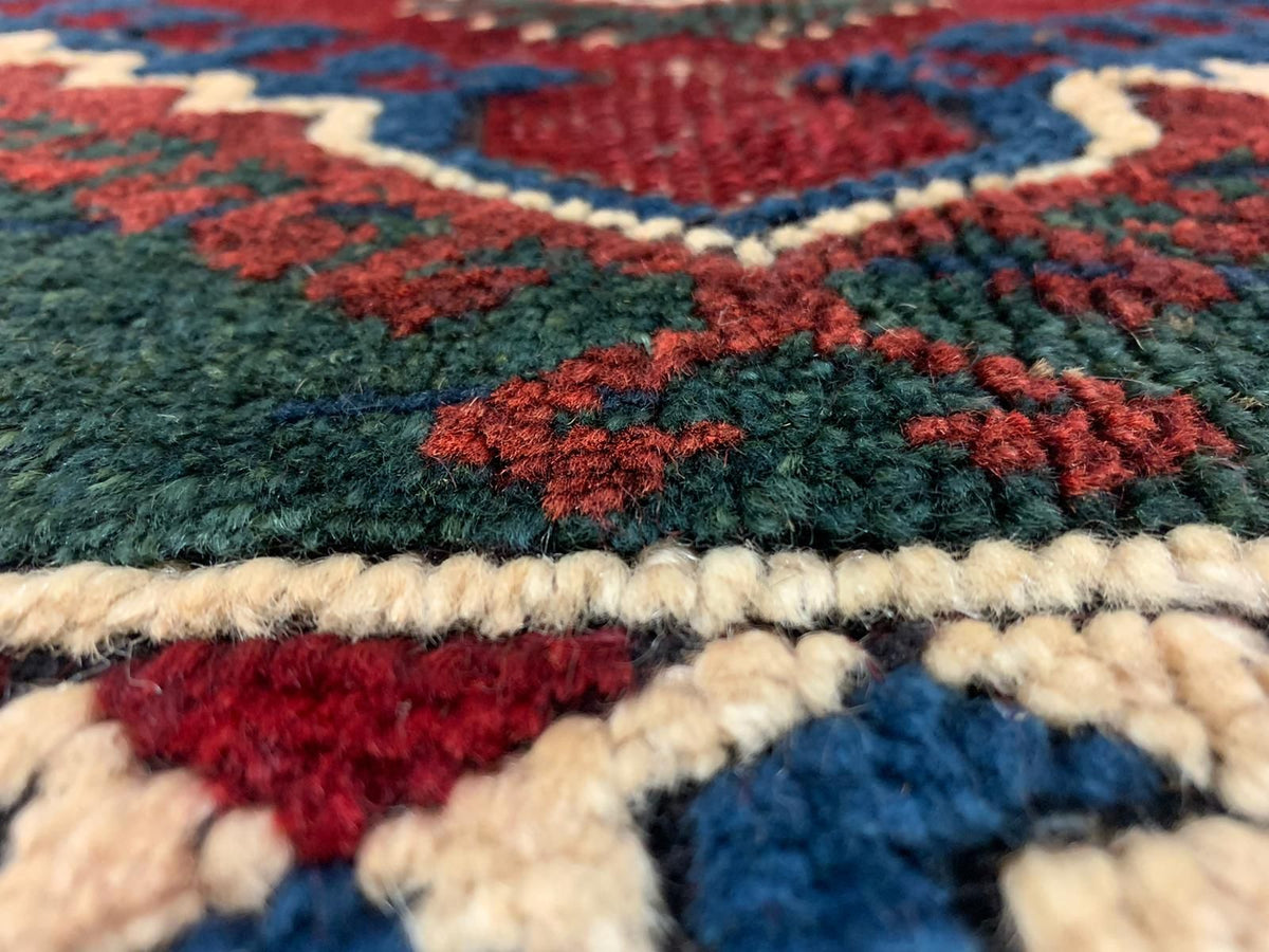 10x14 Navy and Red Traditional Rug