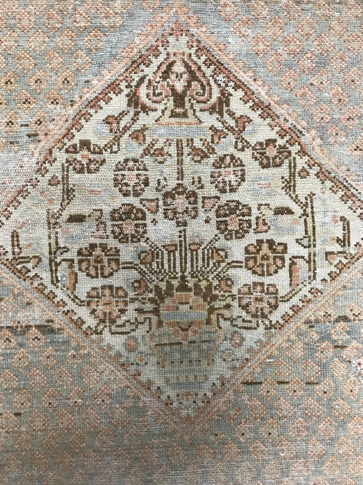 3x12 Green and Brown Persian Runner