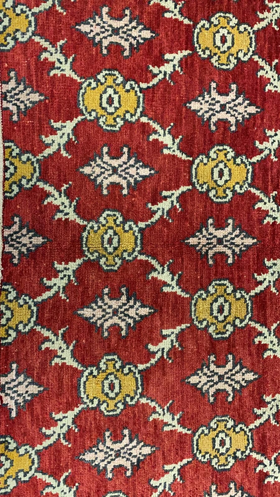 4x8 Red and Gold Turkish Tribal Rug