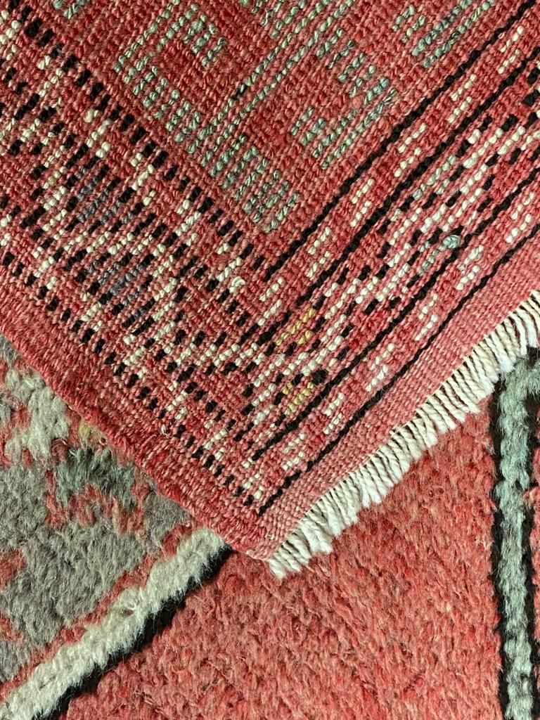 5x7 Red and Multicolor Turkish Tribal Rug