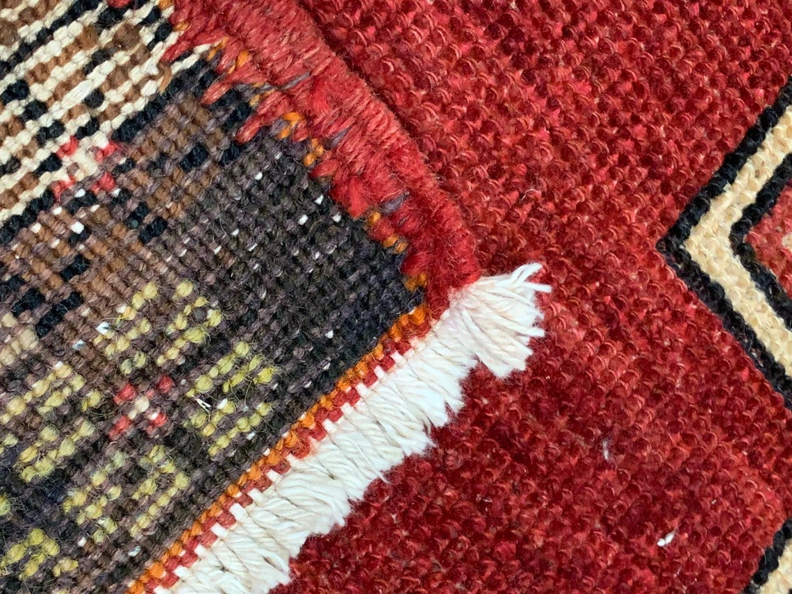 5x11 Red and Gold Turkish Tribal Runner