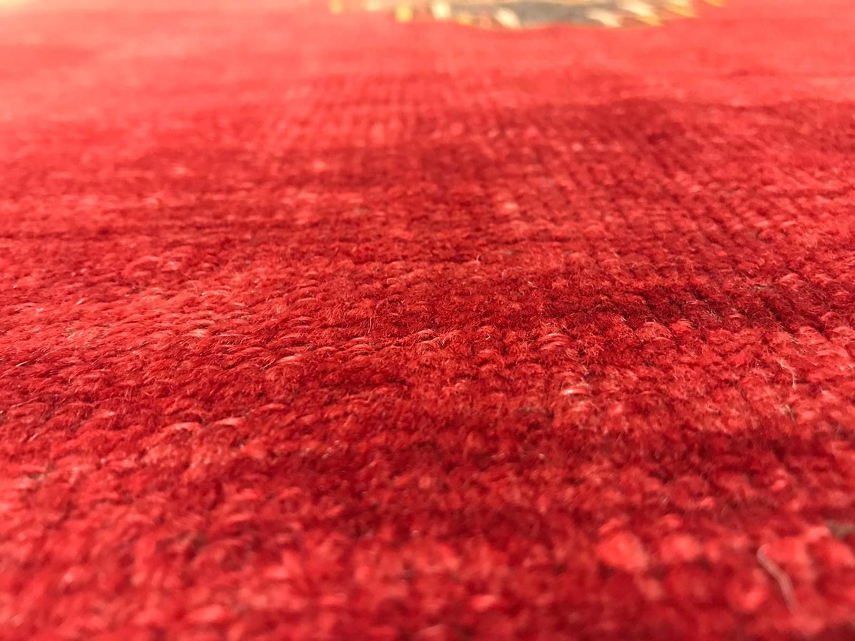 5x10 Red and Gold Turkish Tribal Runner