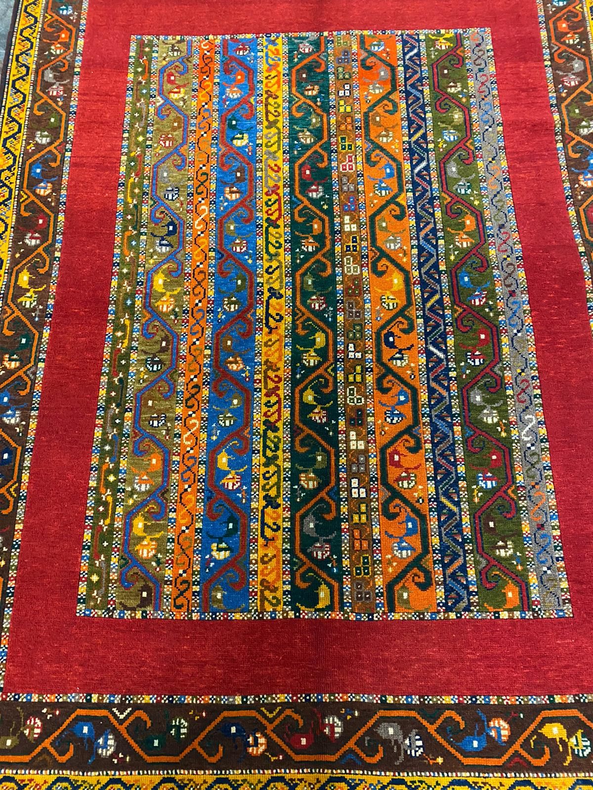 5x7 Multicolor Turkish Tribal Rug