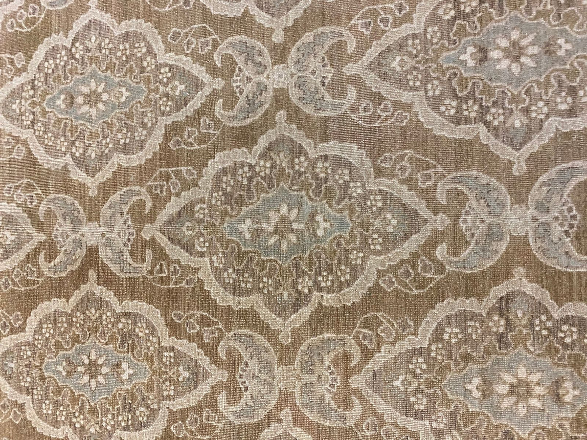 9x12 Brown and Blue Modern Contemporary Rug
