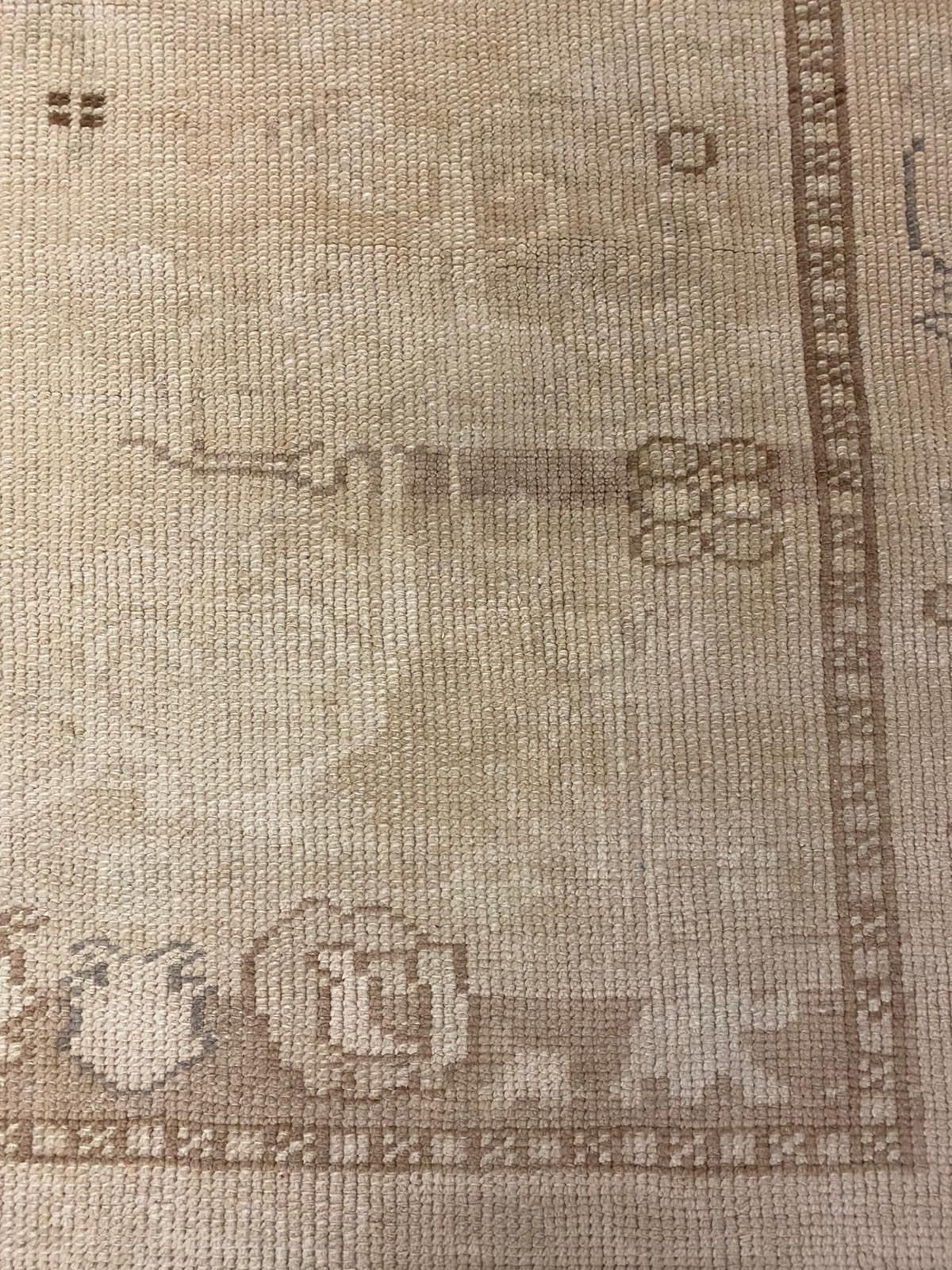 5x8 Gold and Brown Turkish Tribal Rug