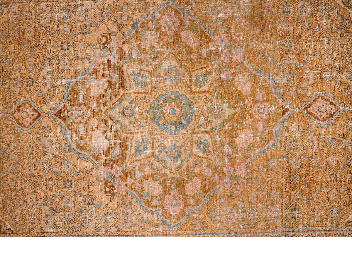 4x7 Beige and Brown Persian Rug