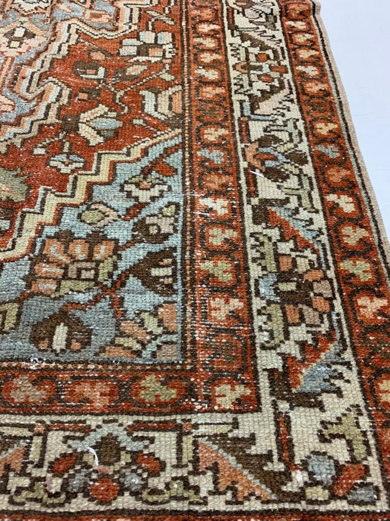 3x14 Brown and Ivory Persian Runner