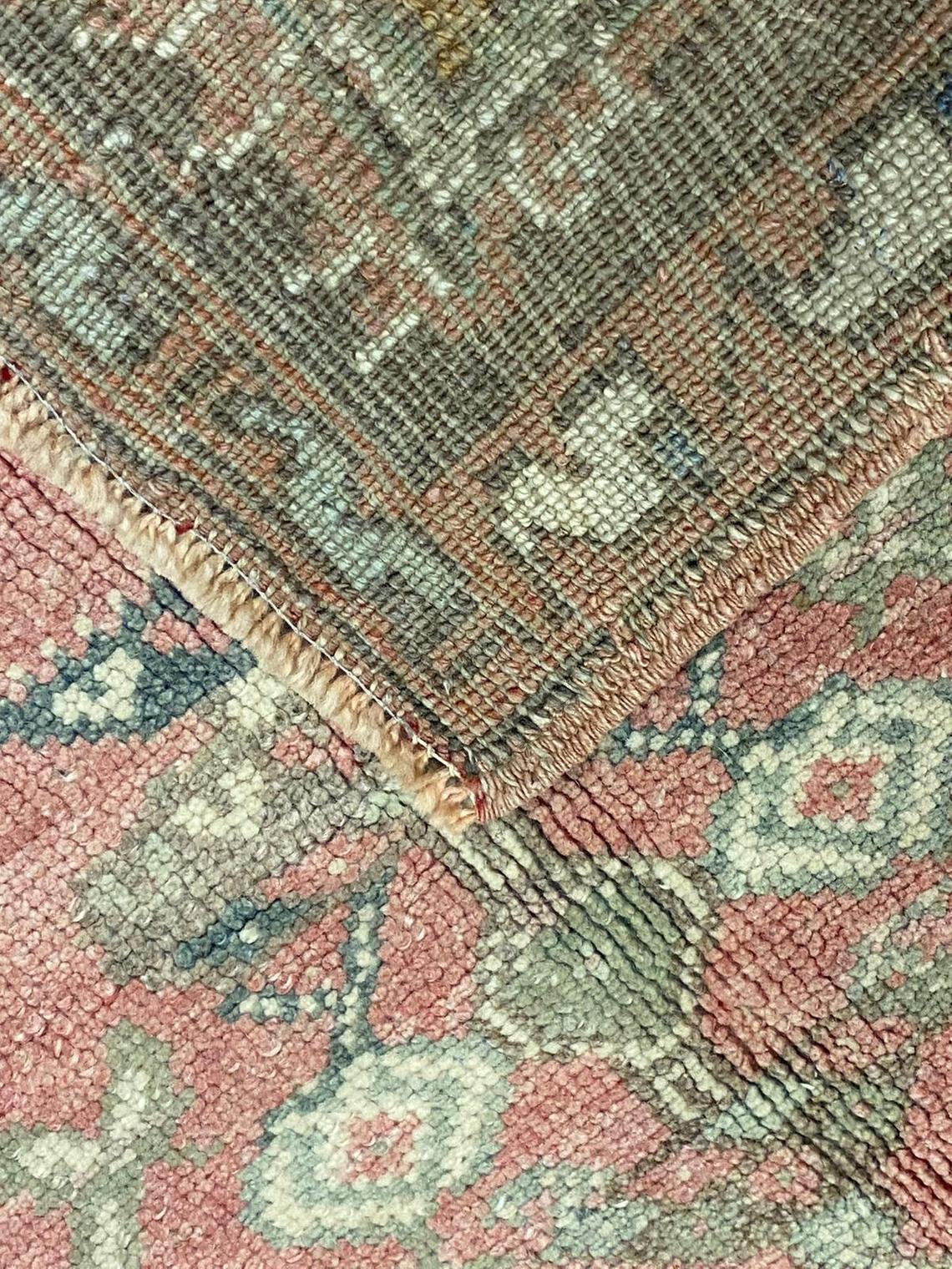 4x7 Brown and Red Turkish Tribal Rug