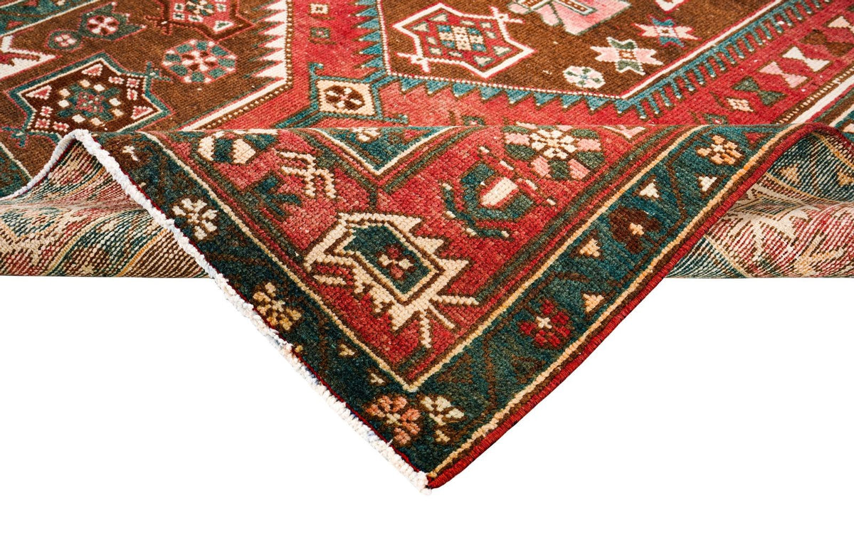 4x7 Red and Navy Persian Tribal Rug