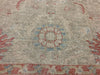 8x11 Beige and Red Turkish Oushak Rug