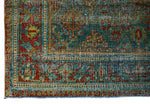 4x7 Blue and Red Persian Rug