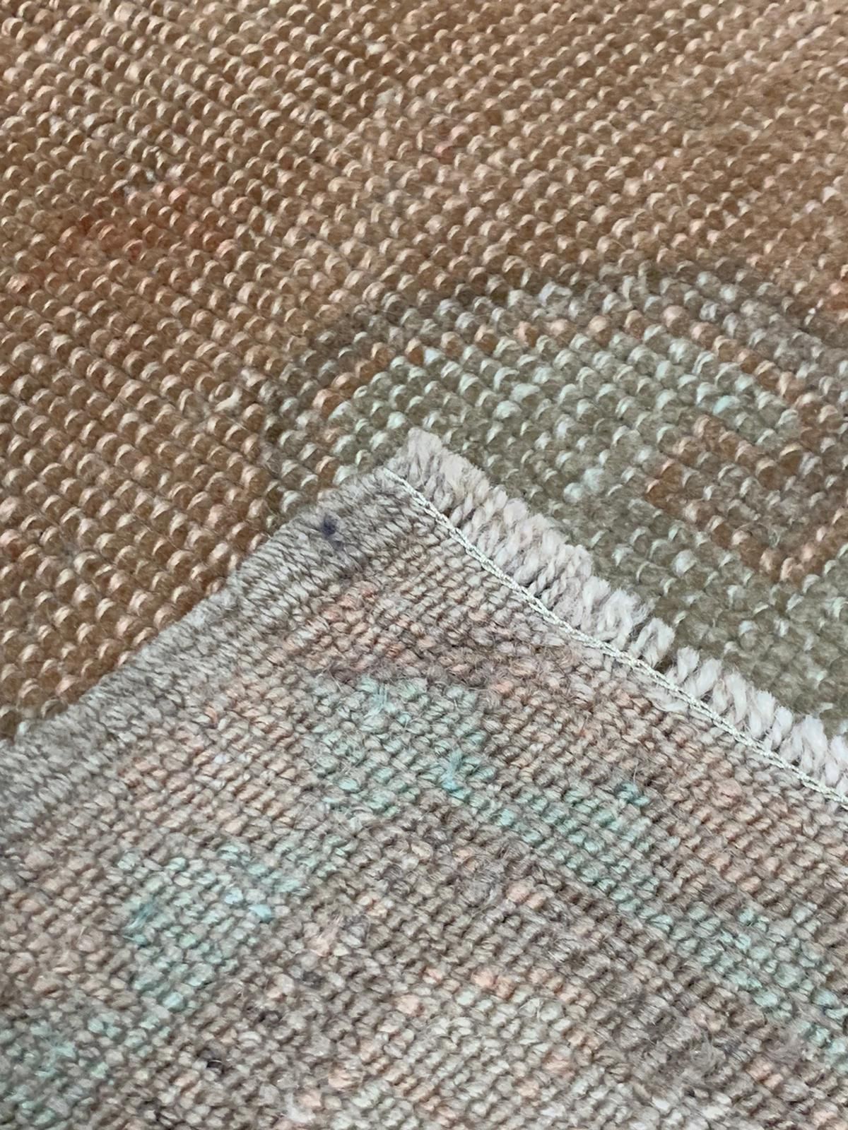 5x10 Beige and Beige Turkish Tribal Runner
