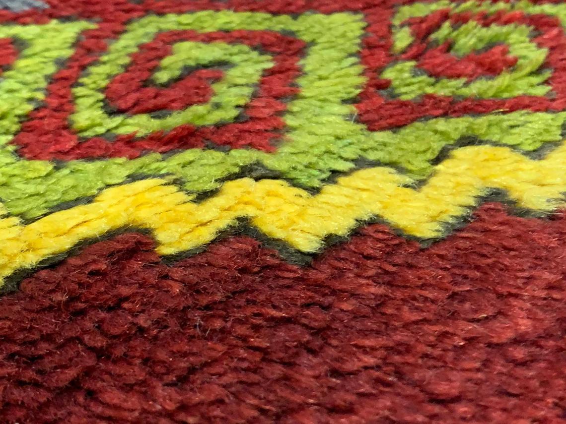 4x12 Red and Beige Turkish Tribal Runner