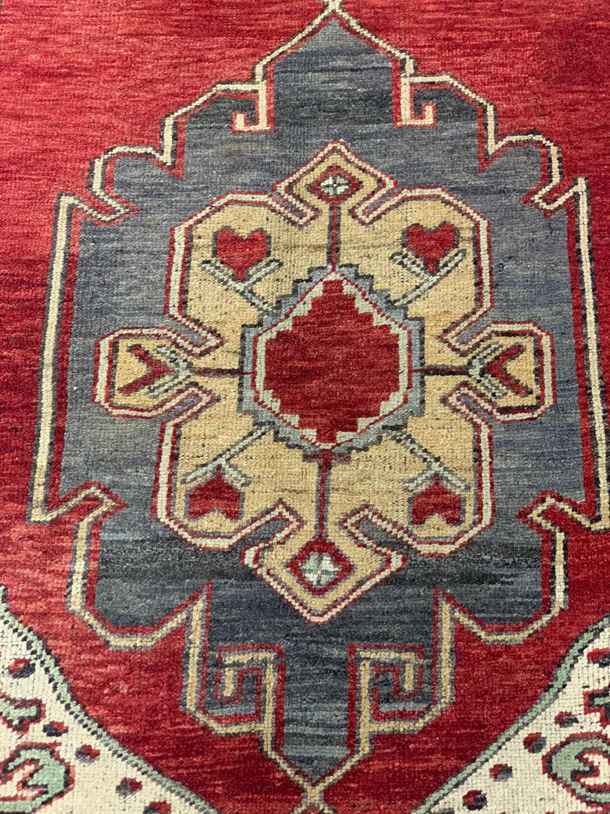 5x11 Red and Ivory Turkish Tribal Runner