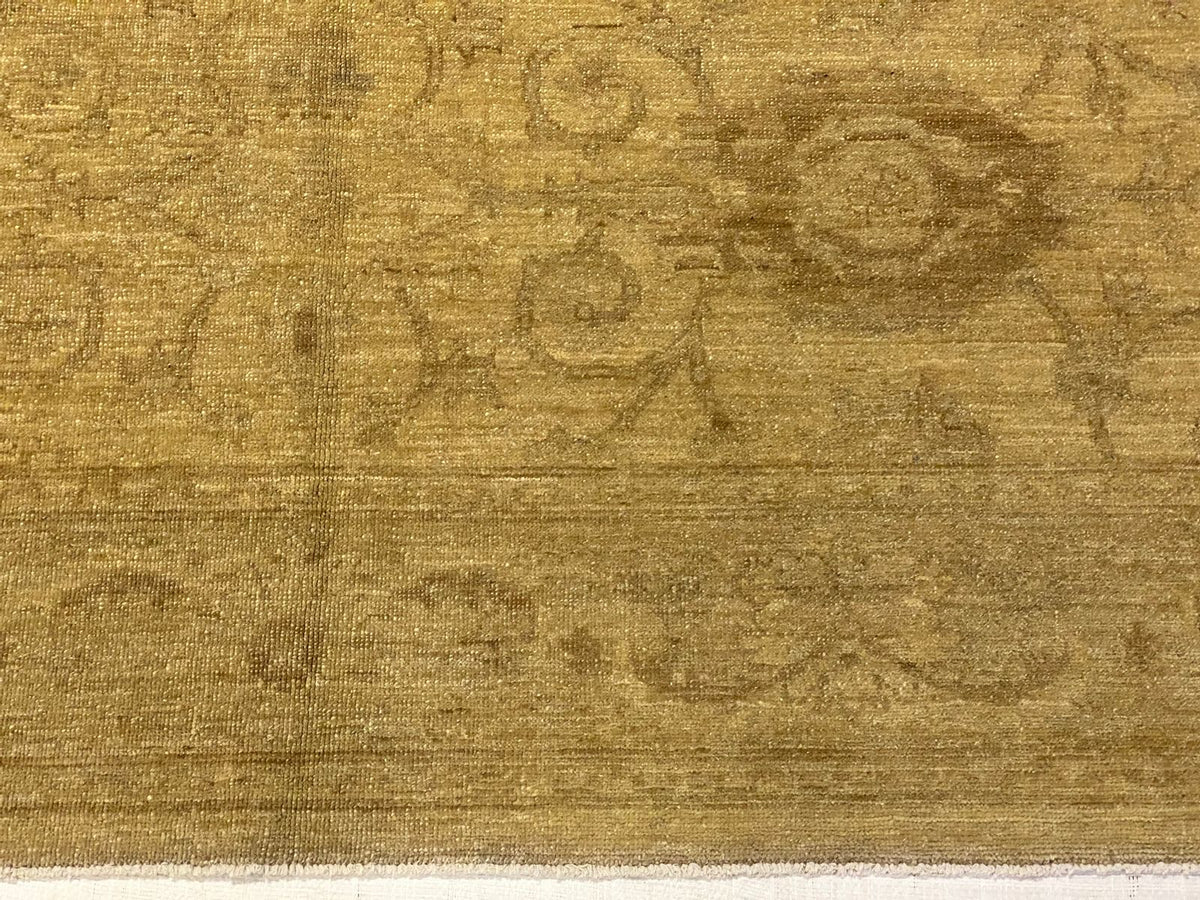 6x9 Beige And Blue Turkish Oushak Rug
