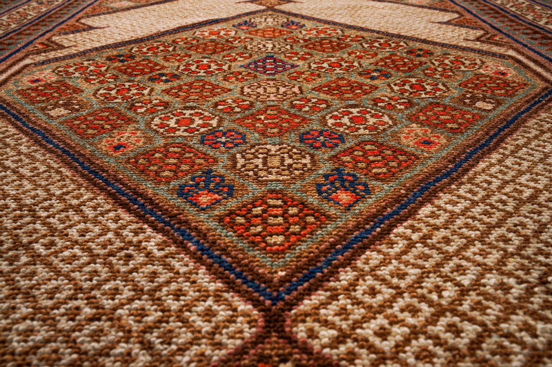 3x15 Brown and Beige Turkish Persian Runner