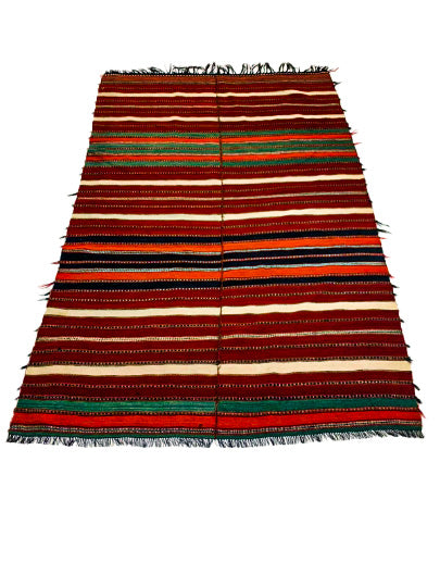 5x7 Multicolor Turkish Tribal Rug