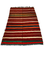 Vintage Handmade 5x7 Multicolor Anatolian Turkish Overdyed Distressed Area Rug