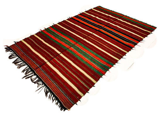 5x7 Multicolor Turkish Tribal Rug