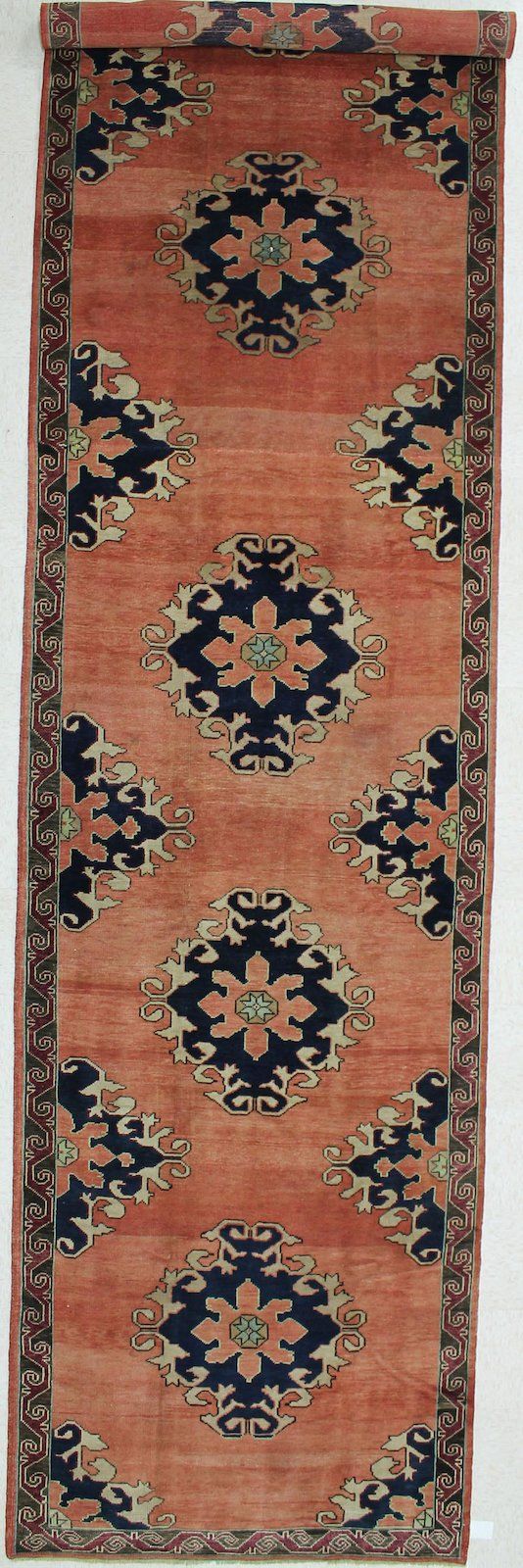 5x21 Peach and Black Turkish Tribal Runner
