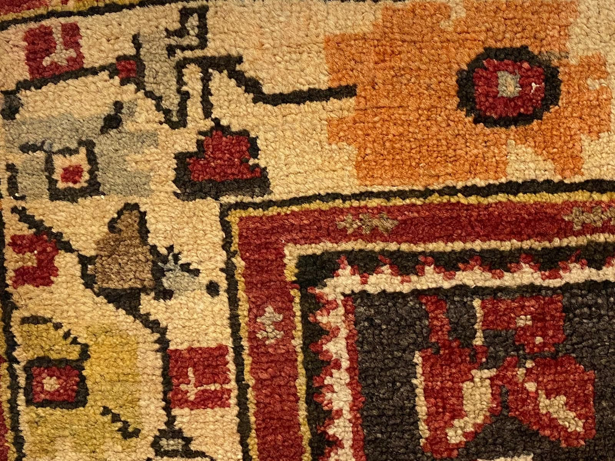 4x8 Rust and Ivory Turkish Tribal Runner