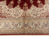 5x8 Red and Off-White Turkish Antep Rug