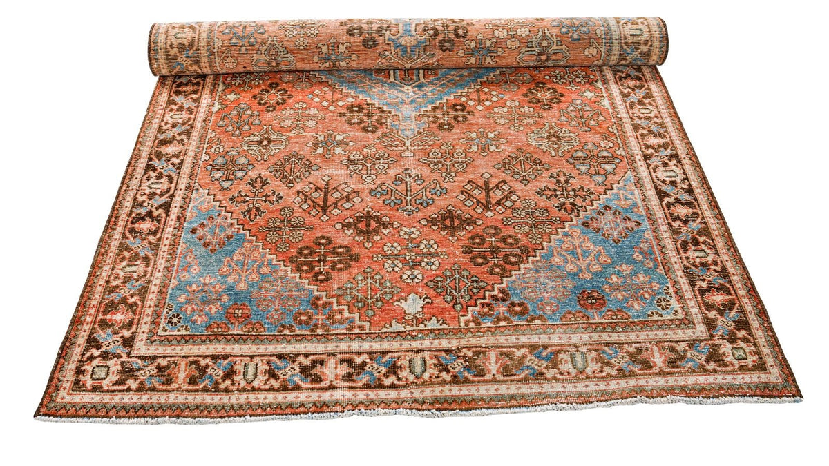 4x6 Beige and Pink Persian Rug