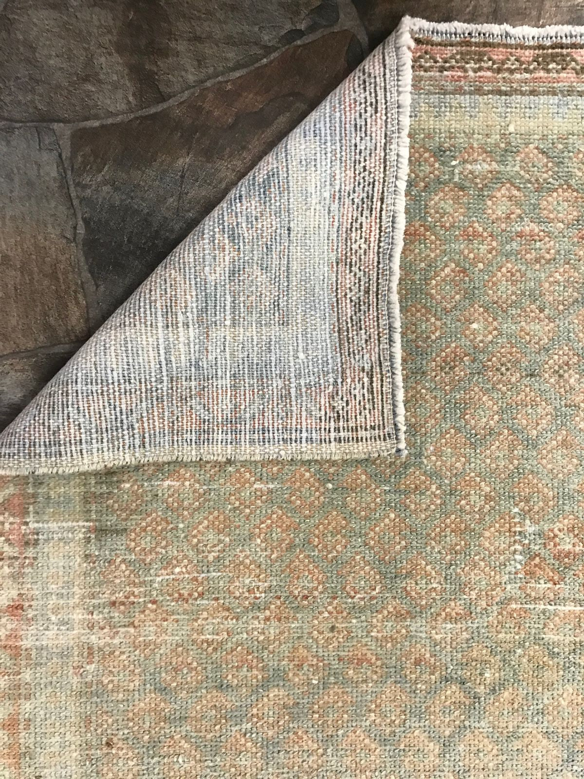 3x12 Green and Brown Persian Runner