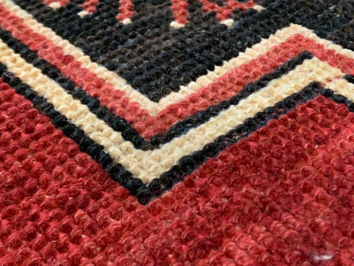 5x11 Red and Gold Turkish Tribal Runner