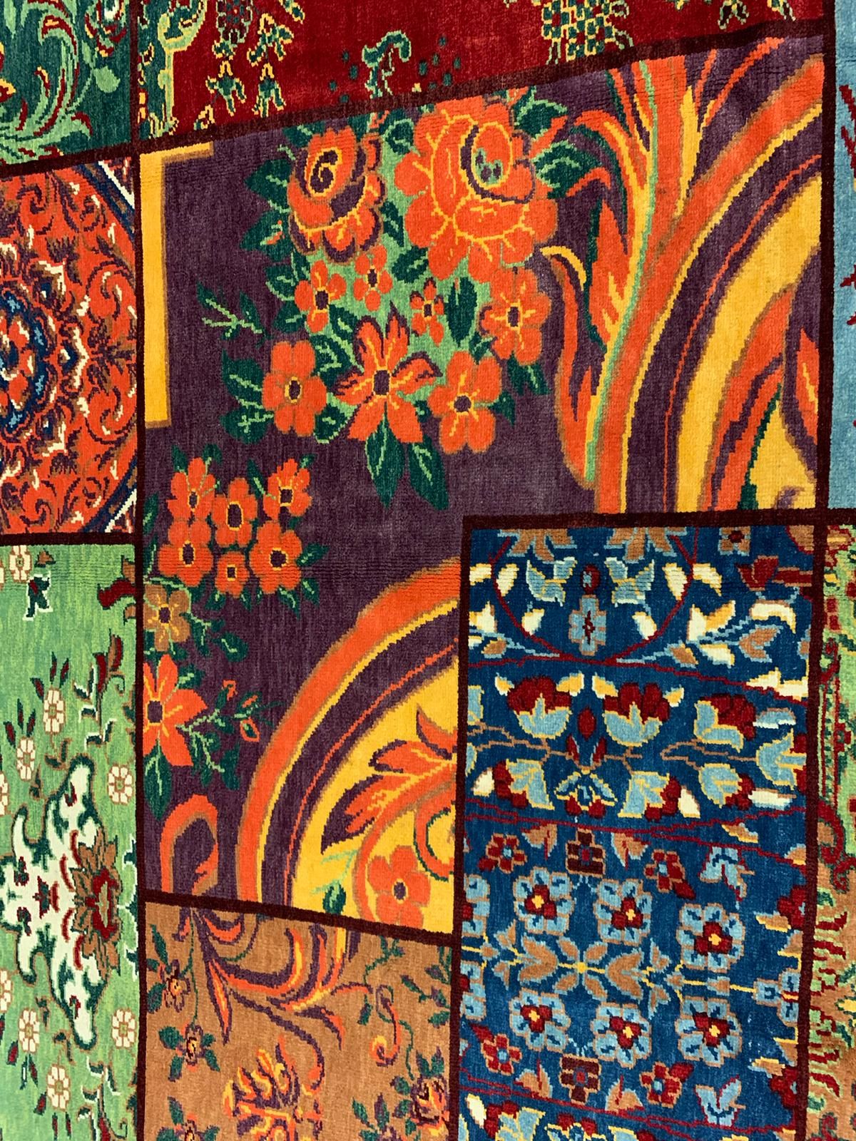7x10 Multicolor Turkish Patchwork Rug