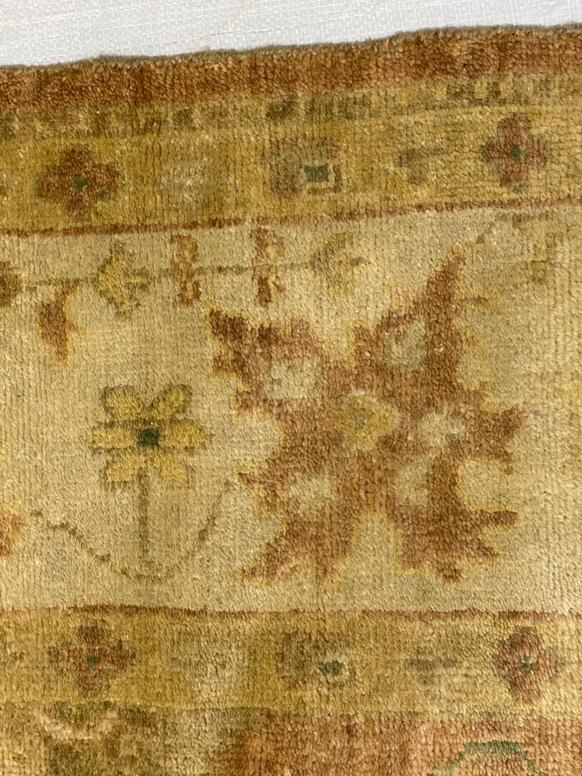 8x10 Brown and Ivory Turkish Oushak Rug