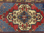 3x5 Red and Green Turkish Tribal Rug