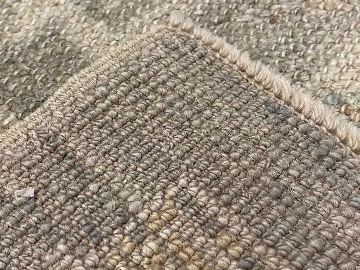 5x7 Gray and Ivory Turkish Oushak Rug