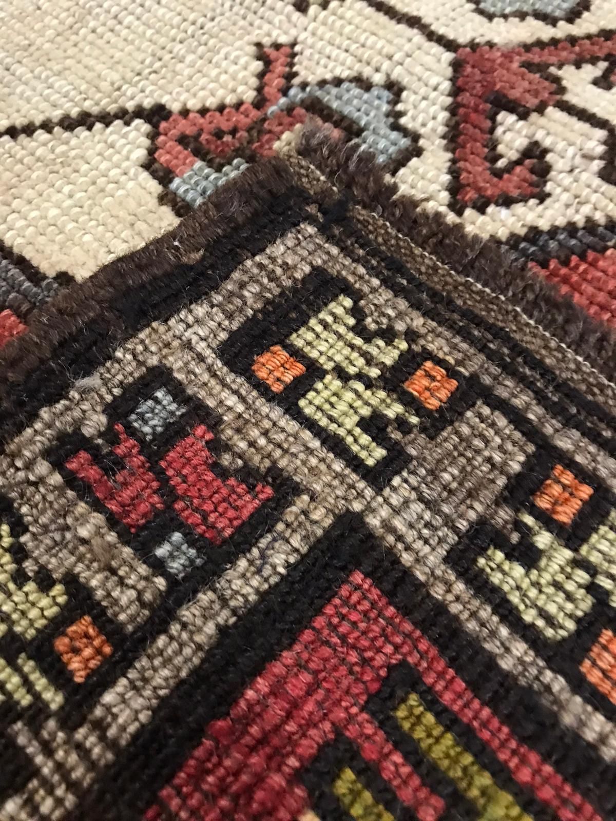 5x11 Red and Gray Turkish Tribal Runner