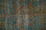 4x7 Blue and Red Persian Rug