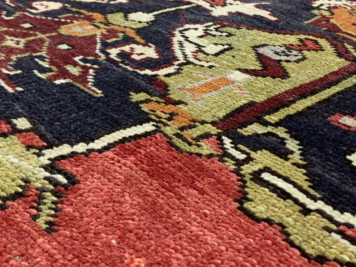 5x11 Red and Navy Turkish Tribal Runner
