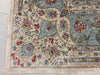 5x8 Blue and Ivory Turkish Antep Rug