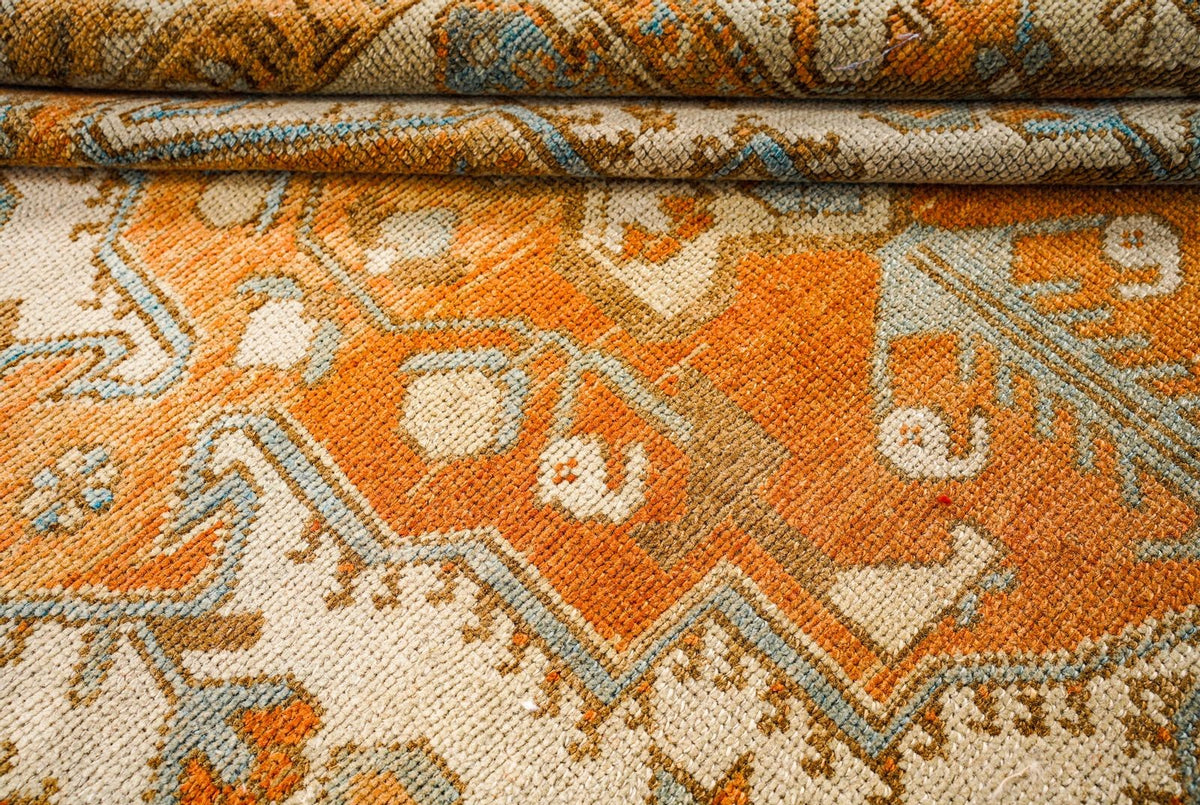 4x7 Beige and Rust Persian Rug