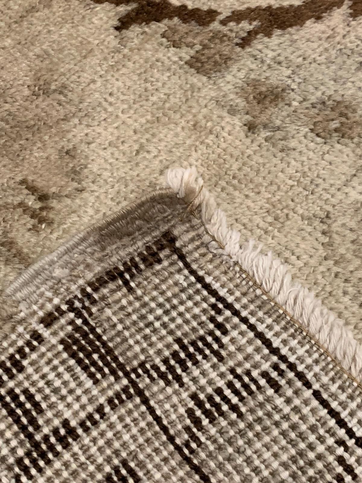 6x10 Ivory Turkish Tribal Rug