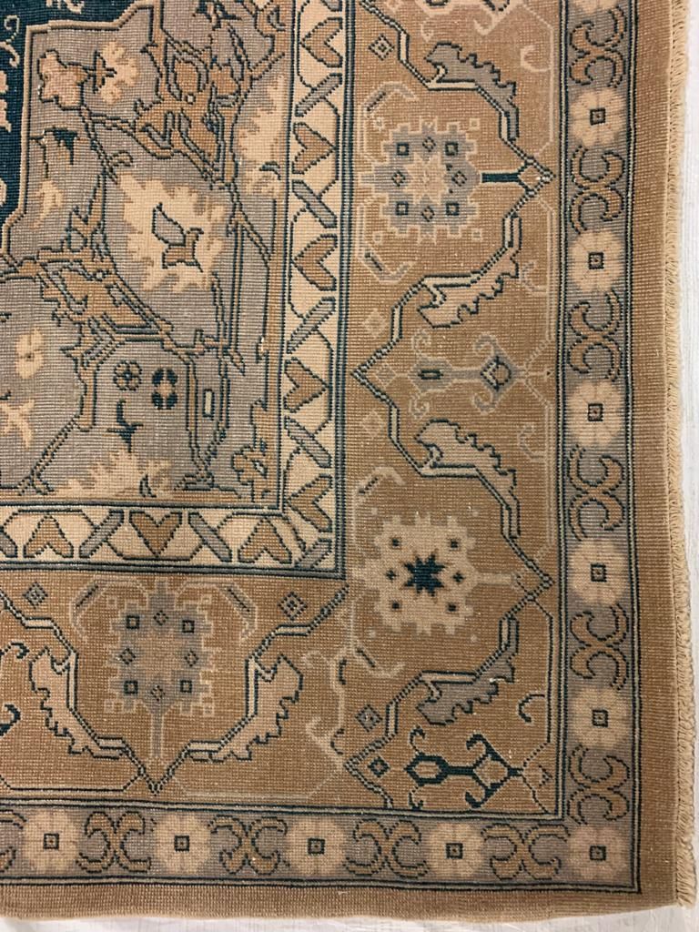 13x20 Blue and Ivory Persian Rug
