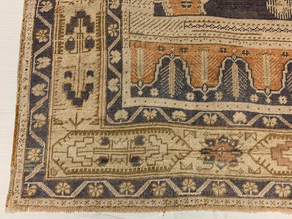 6x12 Orange and Purple Turkish Tribal Runner