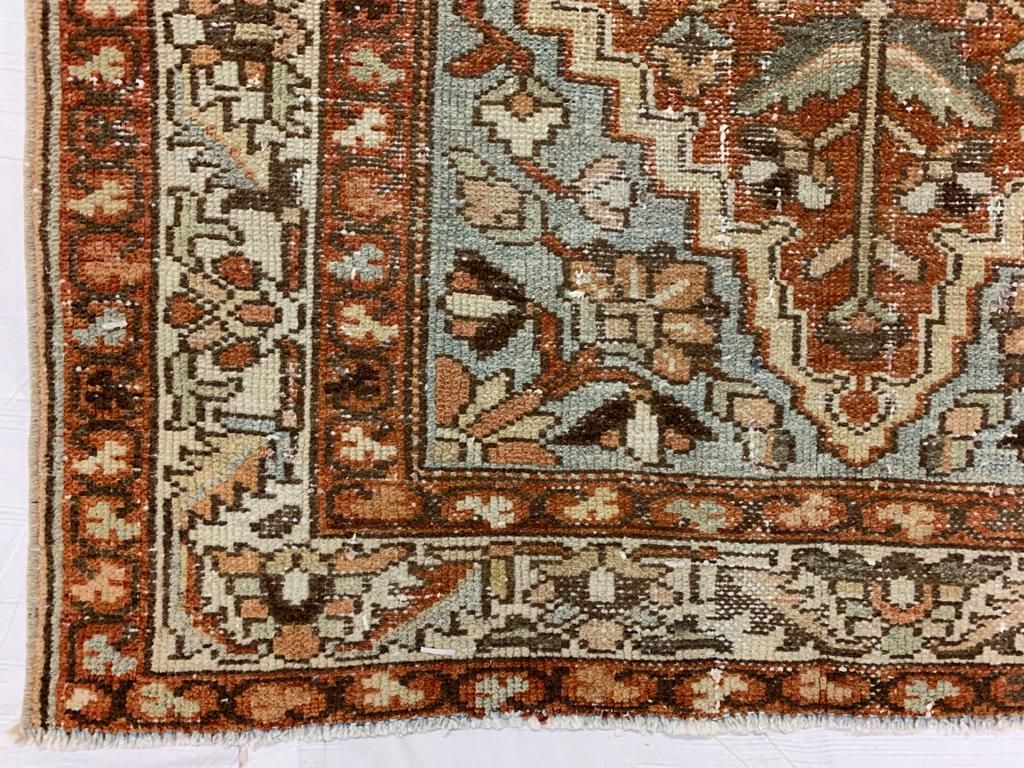 3x14 Brown and Ivory Persian Runner