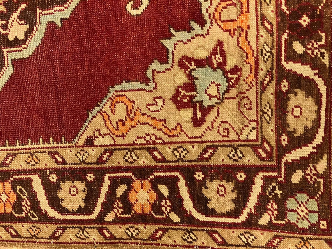 4x8 Red and Brown Turkish Tribal Runner